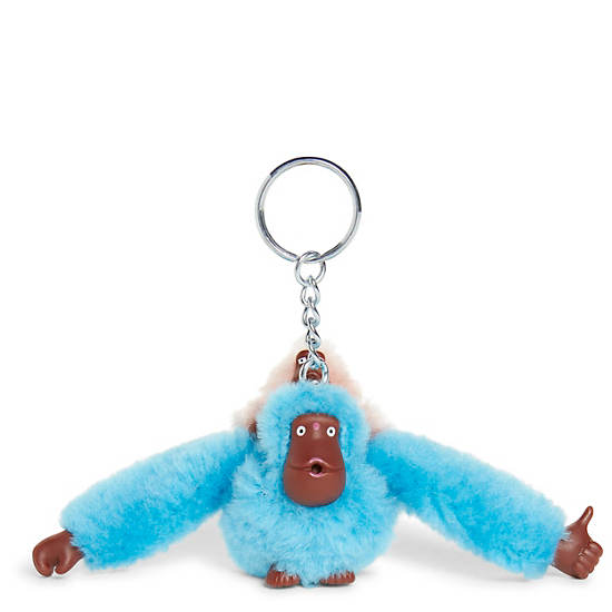 Kipling Mom And Baby Klasik Monkey Keychain Aksesuar Mavi | TR 1273NW